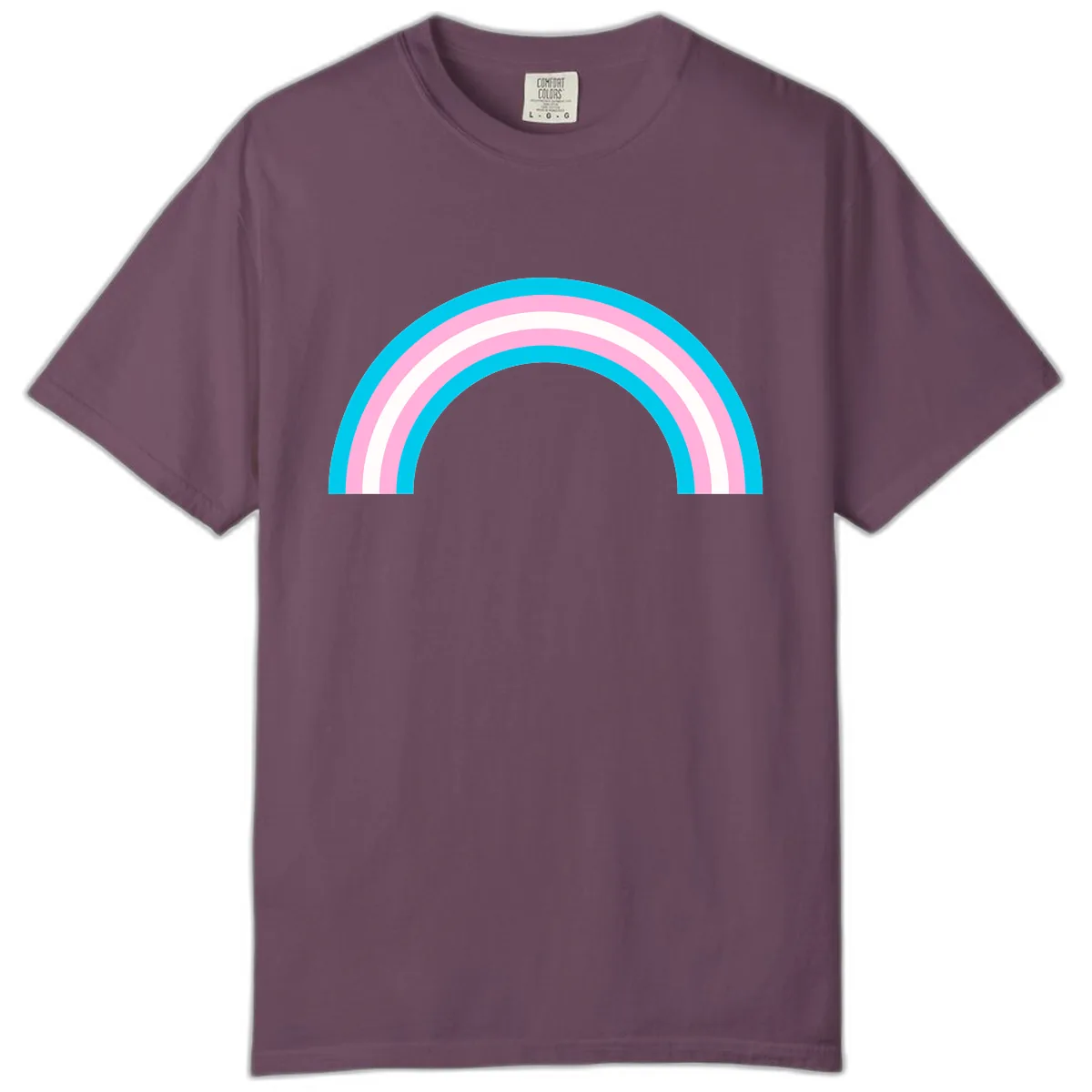 Pastel Rainbow Arch Comfort Color in Berry