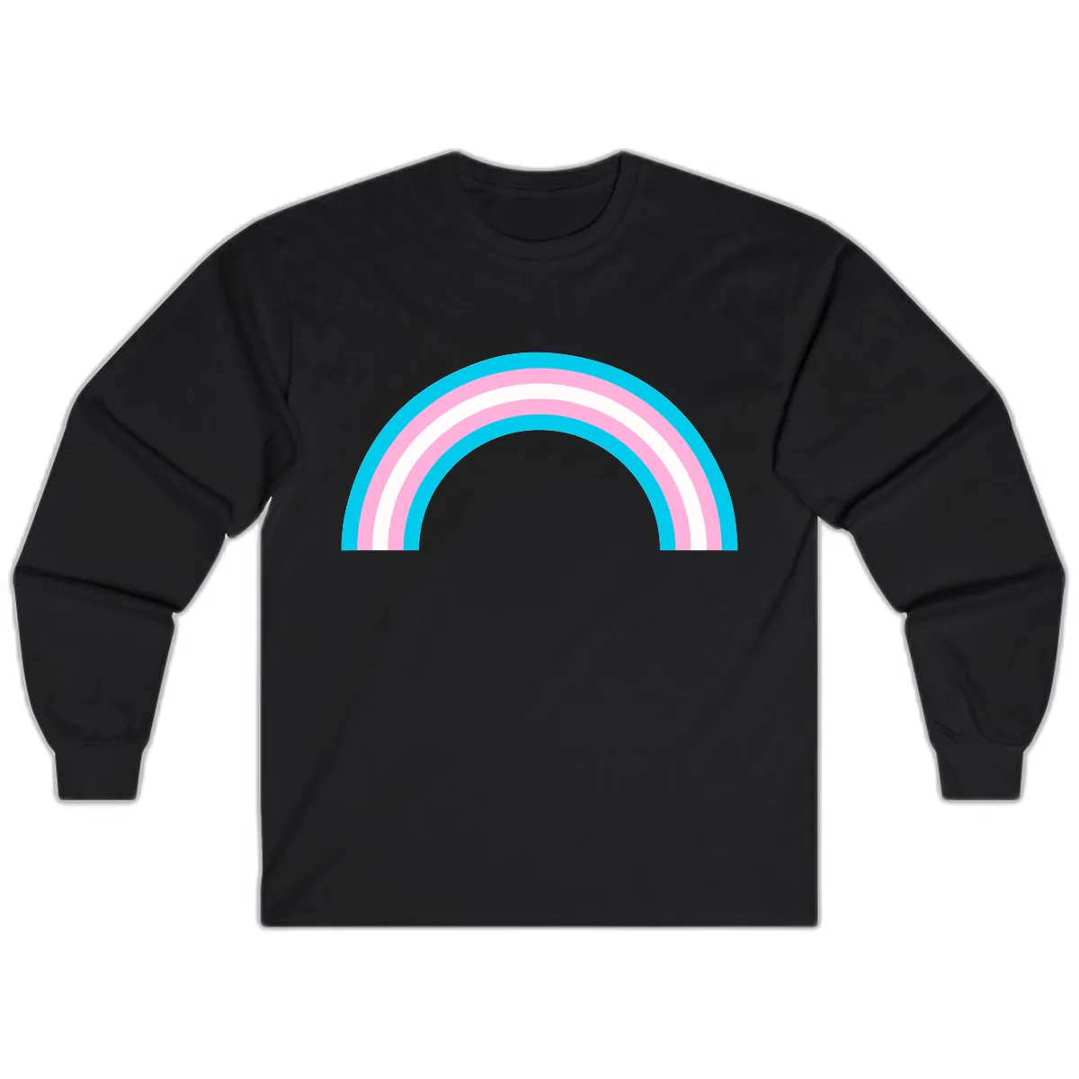 Pastel Rainbow Arch Long Sleeve in Black