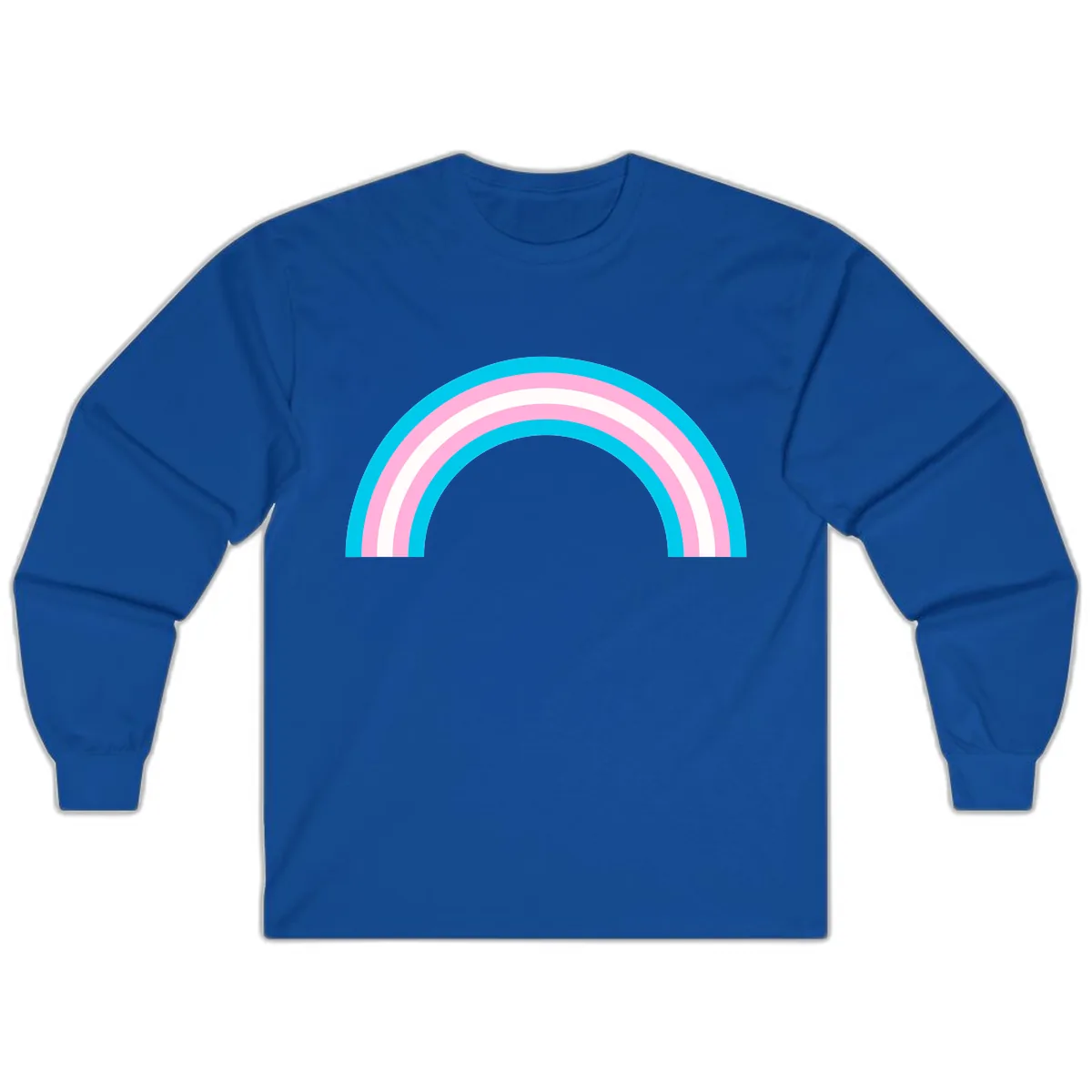 Pastel Rainbow Arch Long Sleeve in Royal