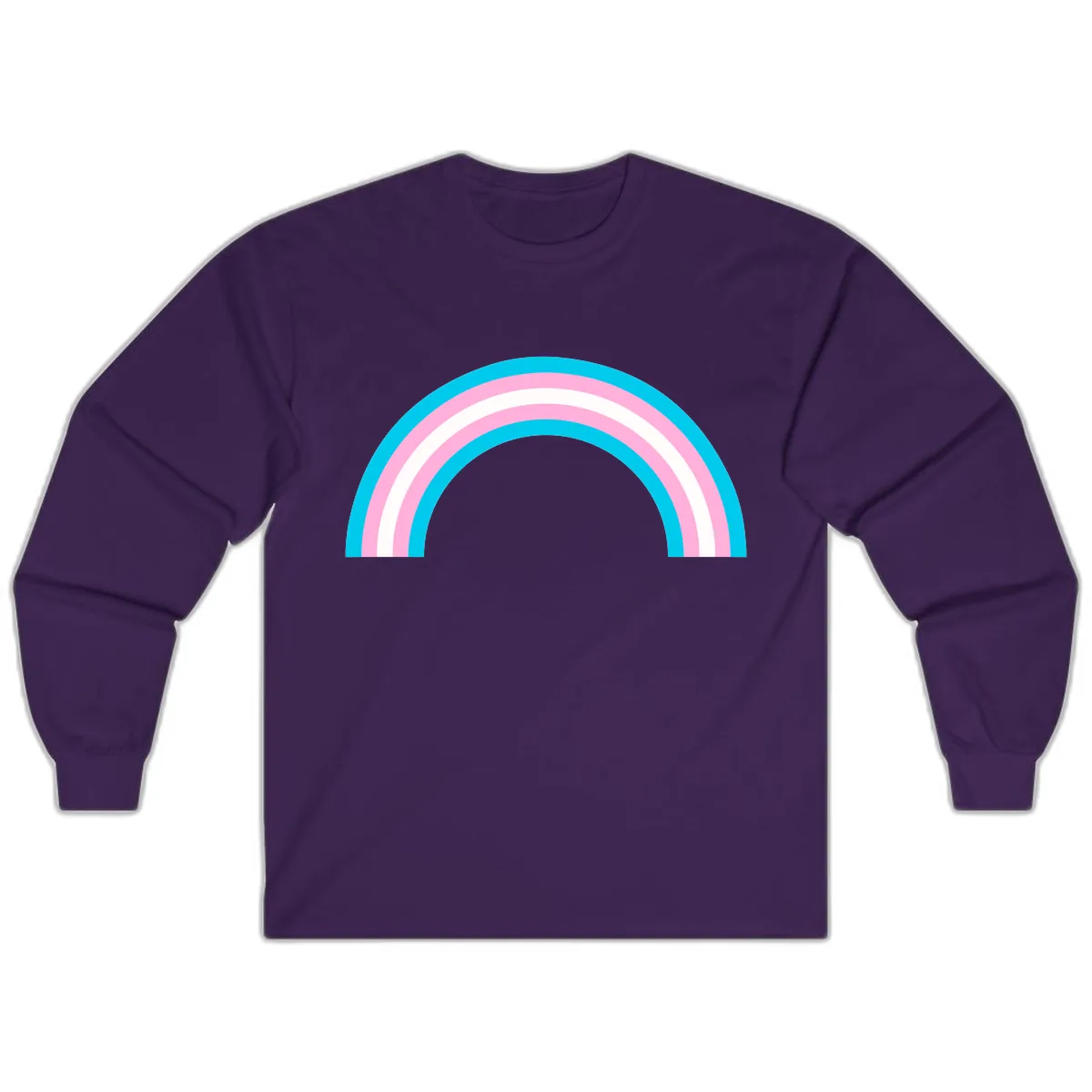 Pastel Rainbow Arch Long Sleeve in Purple