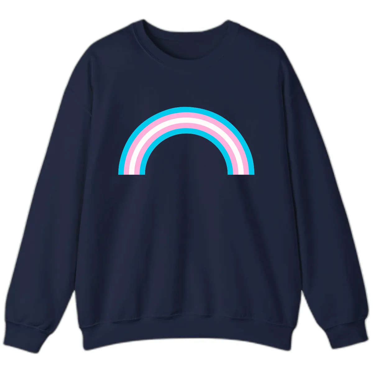 Pastel Rainbow Arch Sweatshirt in Navy
