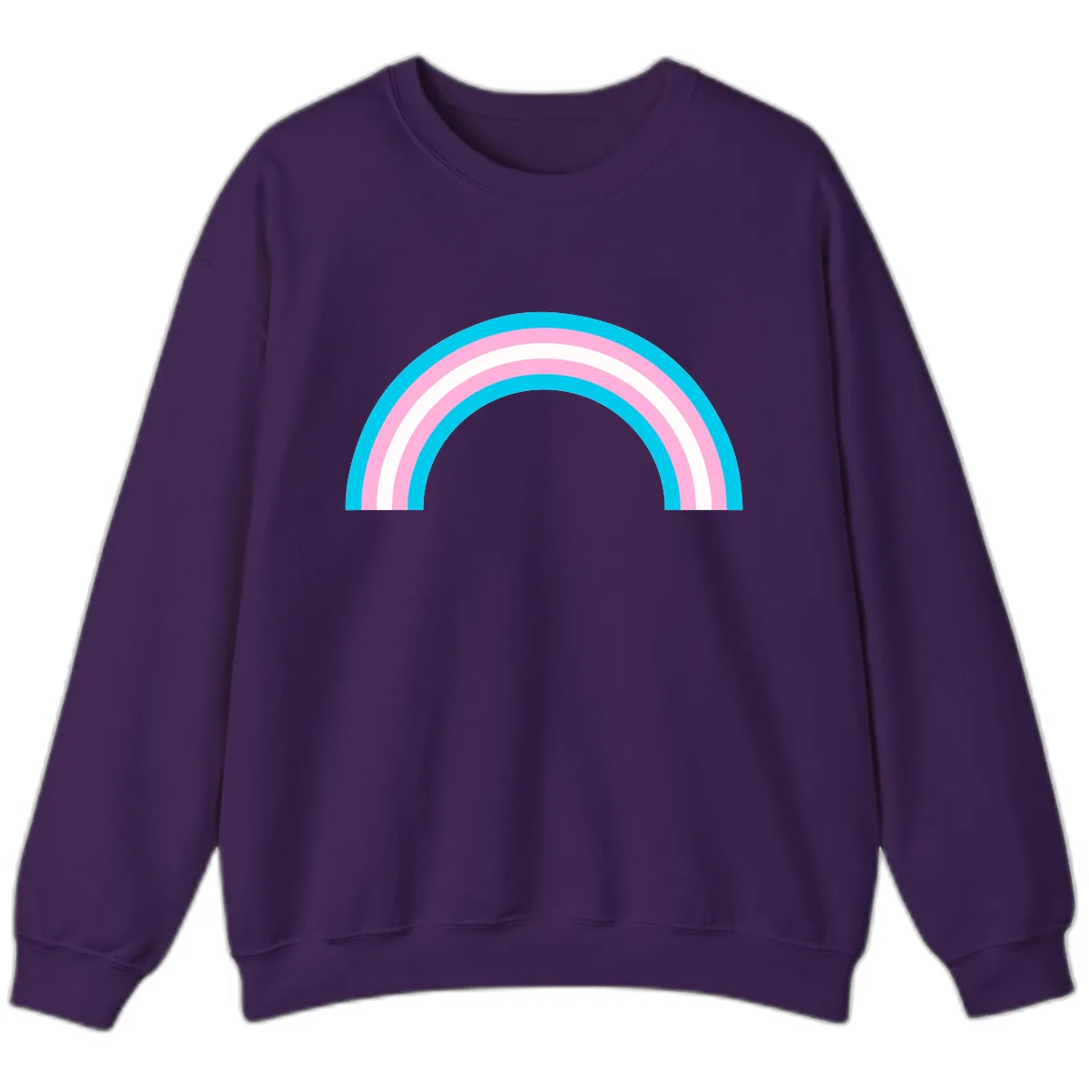 Pastel Rainbow Arch Sweatshirt in Purple