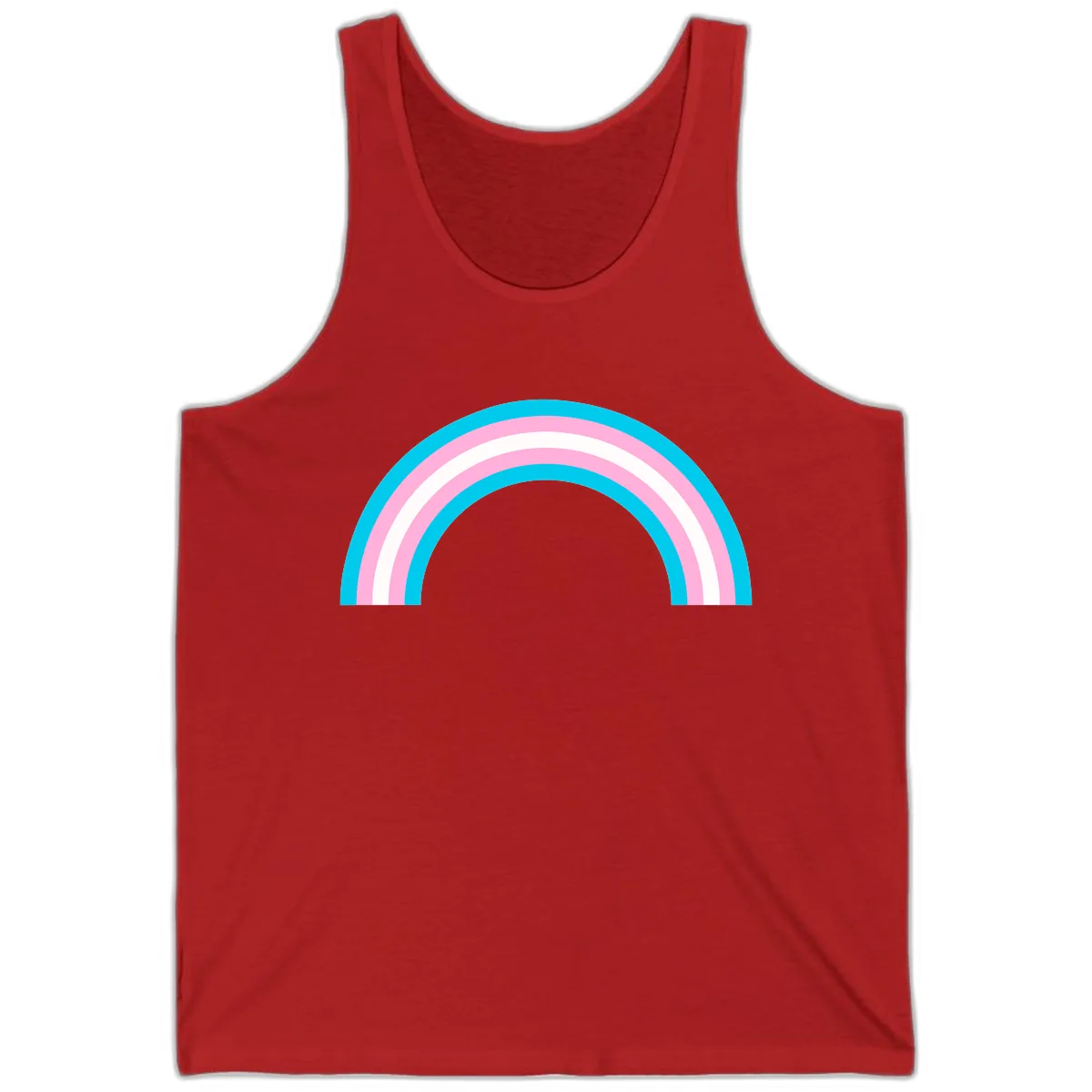 Pastel Rainbow Arch Tank in Red