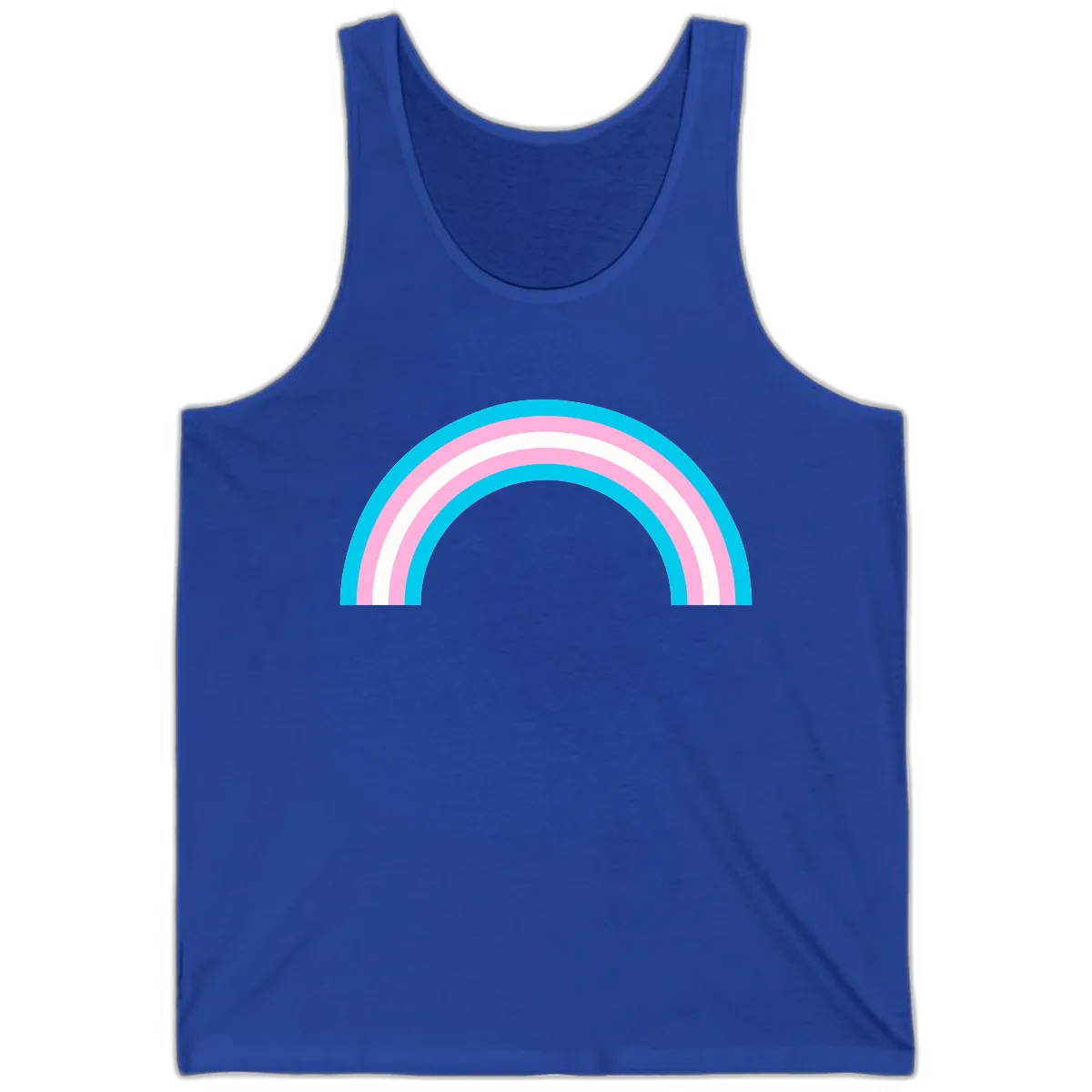 Pastel Rainbow Arch Tank in True Royal