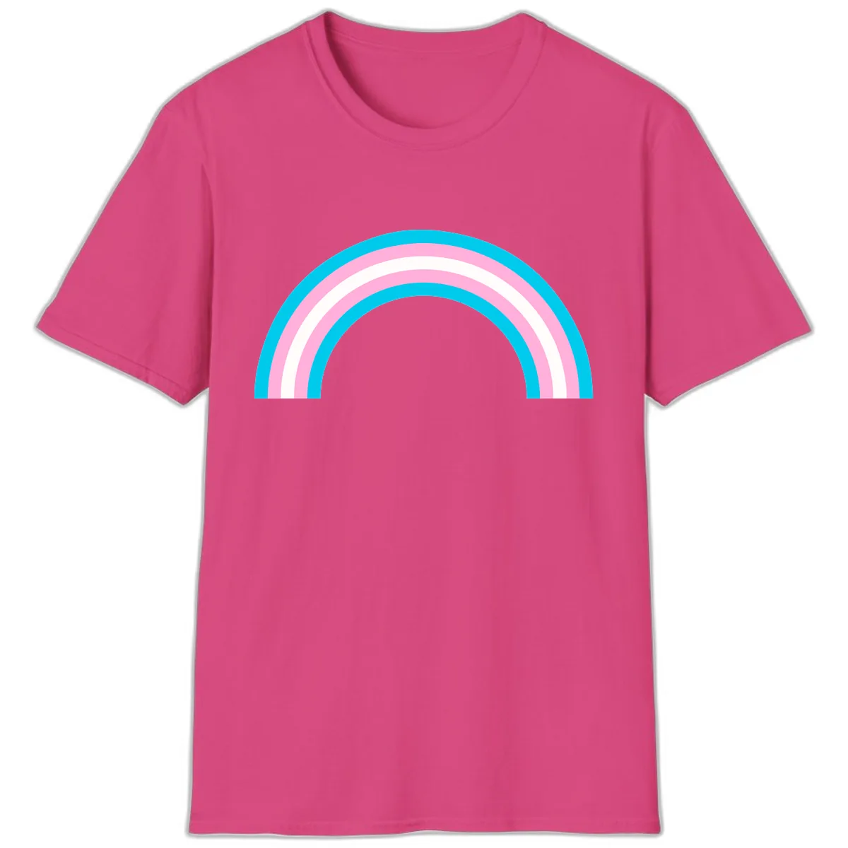 Pastel Rainbow Arch T-Shirt in Heliconia