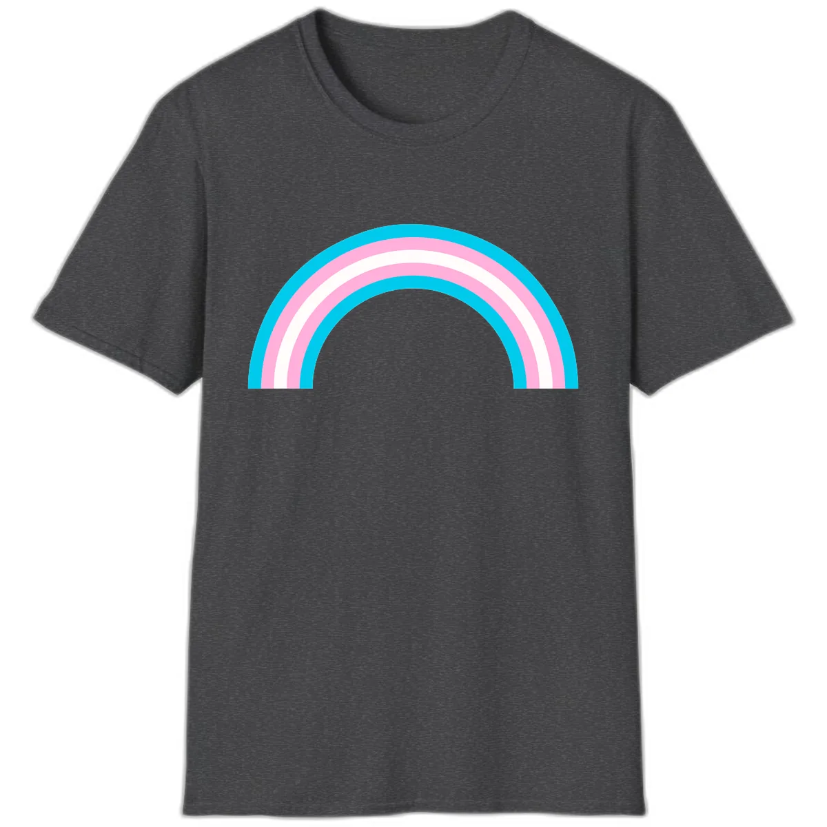 Pastel Rainbow Arch T-Shirt in Dark Heather
