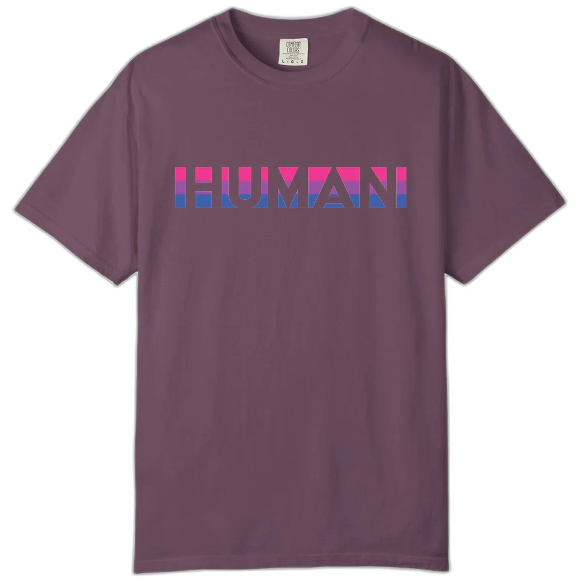 Human Pride Striped Design Comfort Color in Berry
