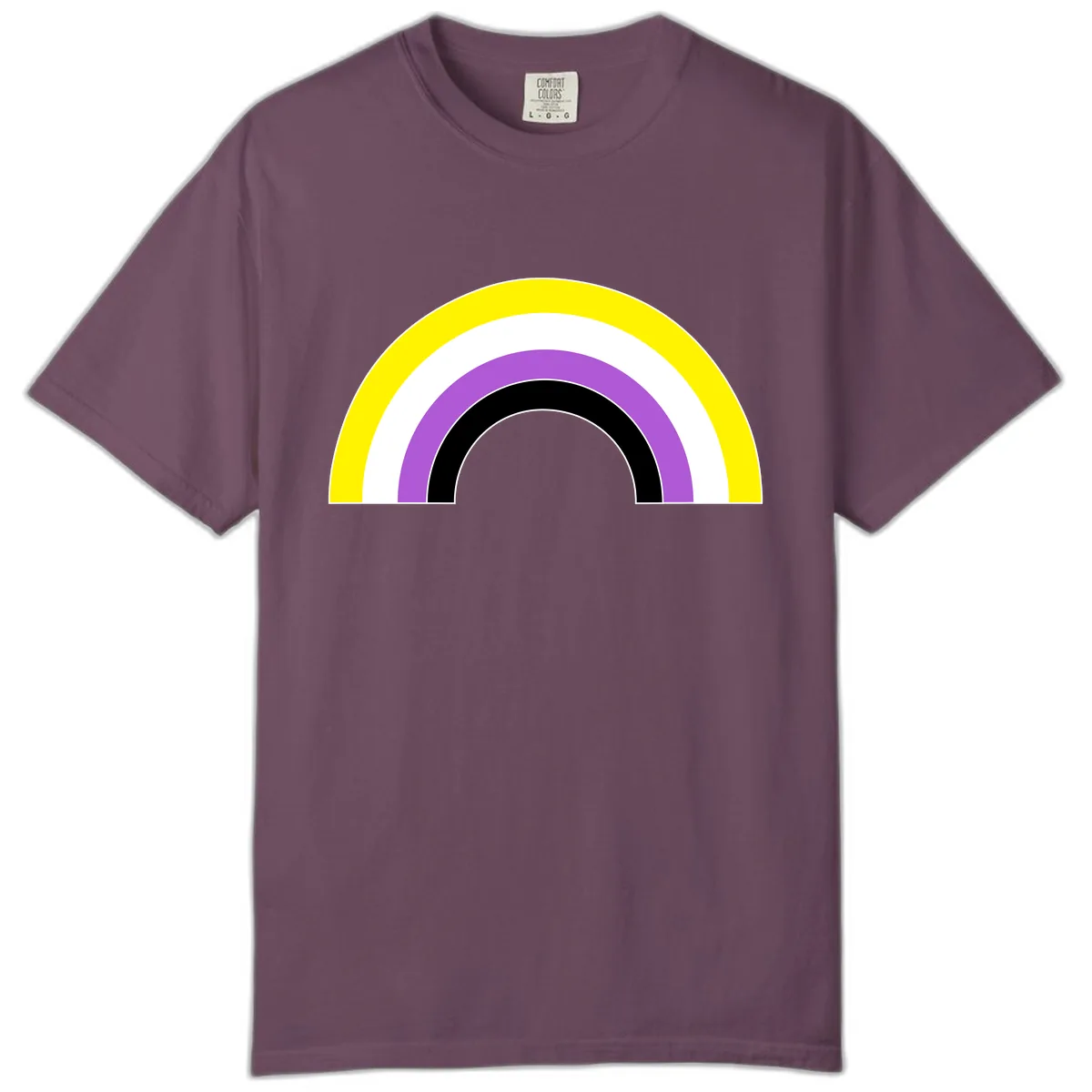 Concentric Pride Rainbow Arc Comfort Color in Berry