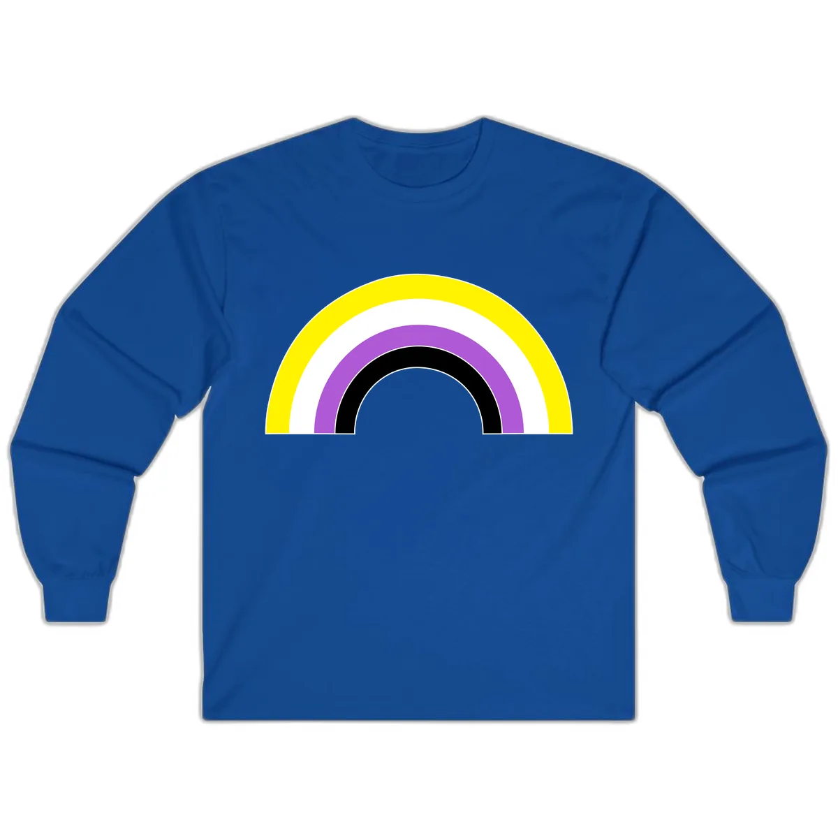 Concentric Pride Rainbow Arc Long Sleeve in Royal