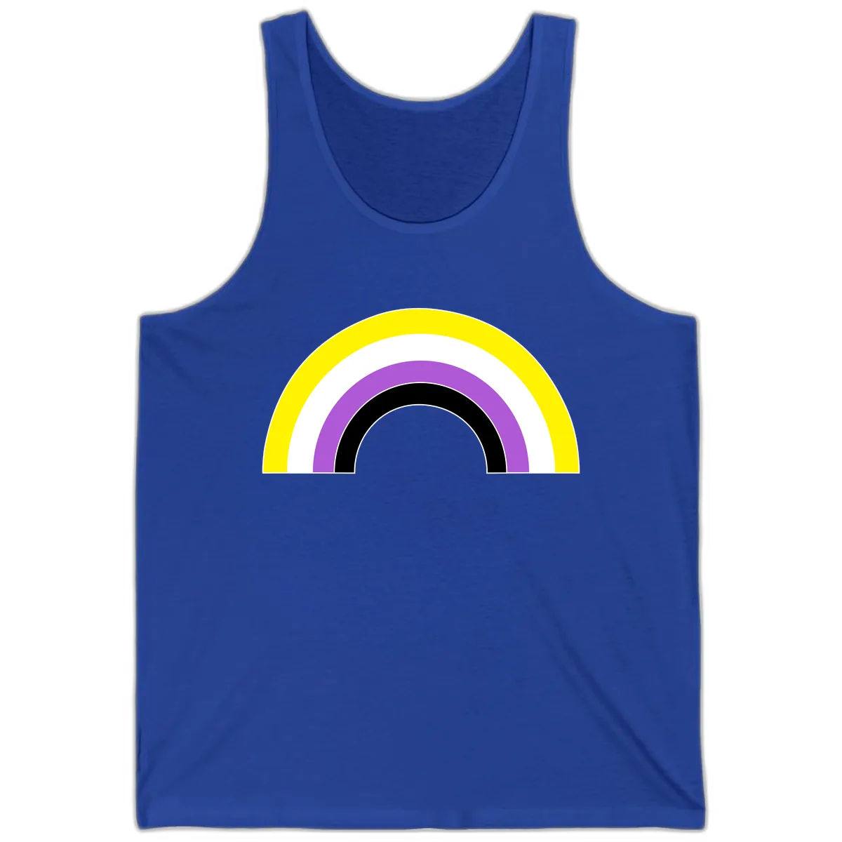 Concentric Pride Rainbow Arc Tank in True Royal