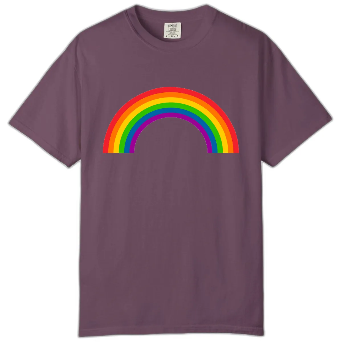 Classic Rainbow Pride Arc Comfort Color in Berry
