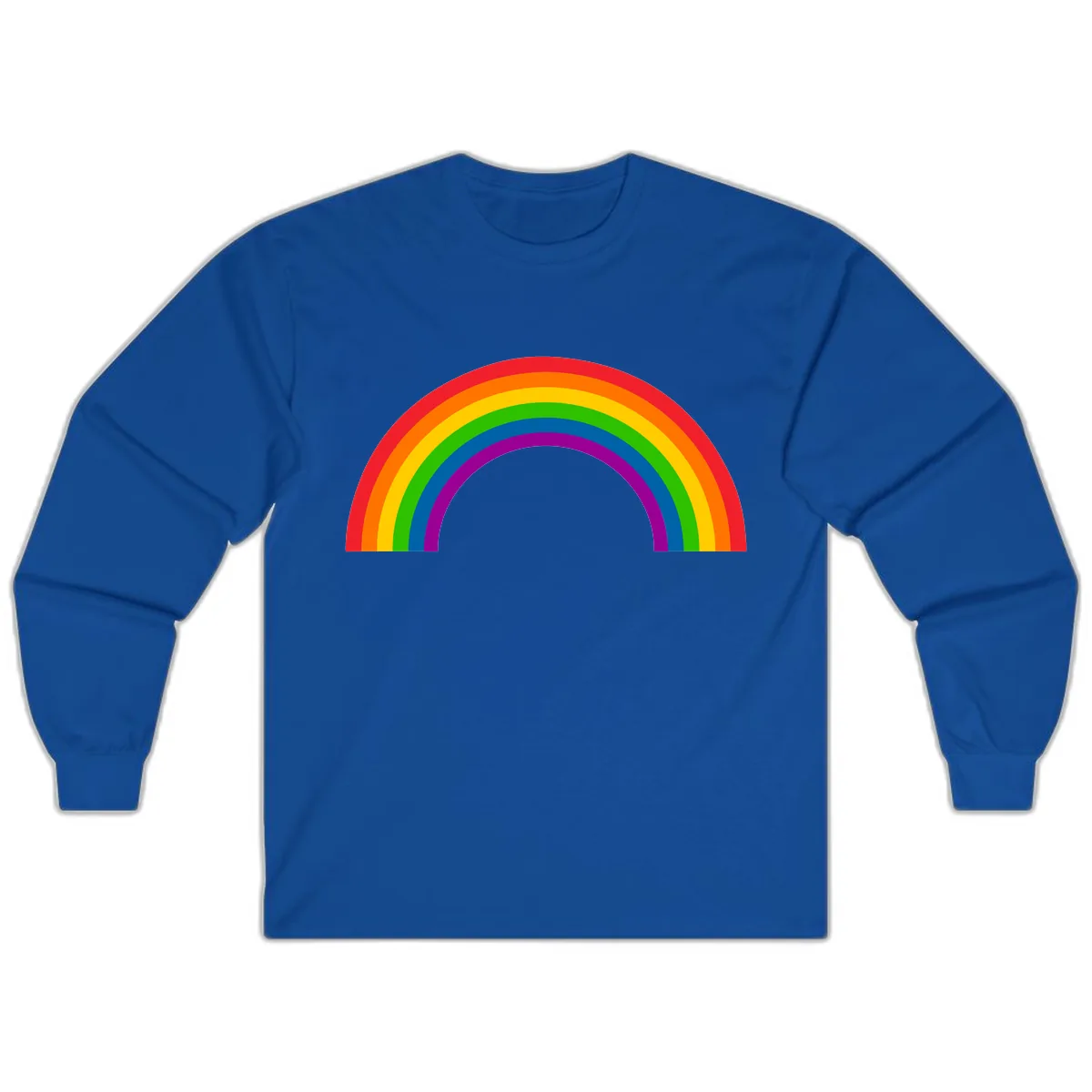Classic Rainbow Pride Arc Long Sleeve in Royal