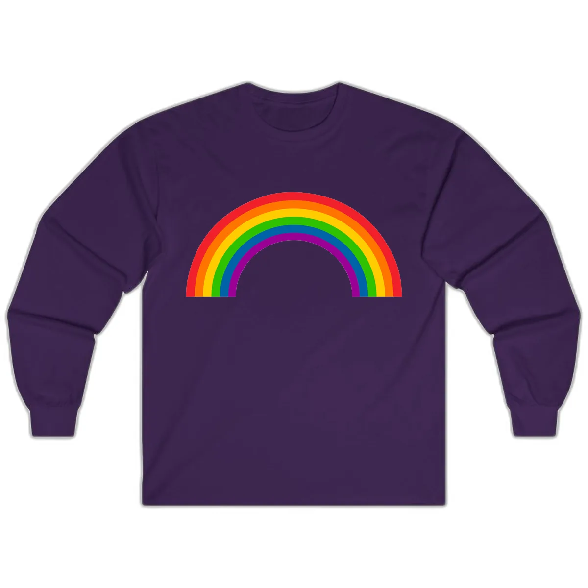 Classic Rainbow Pride Arc Long Sleeve in Purple