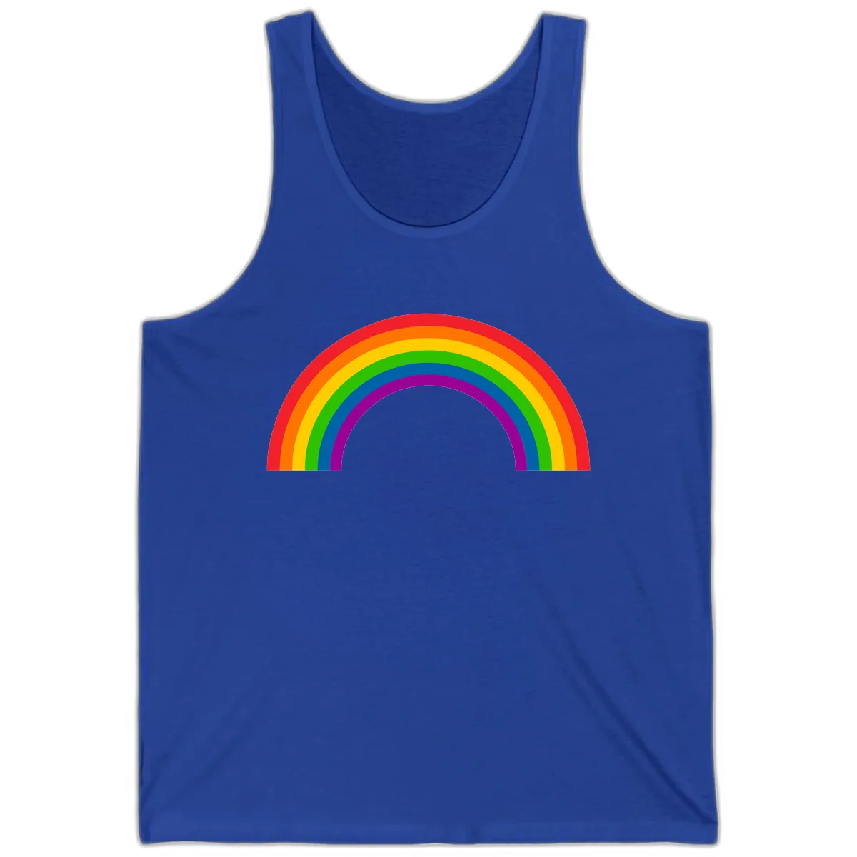 Classic Rainbow Pride Arc Tank in True Royal