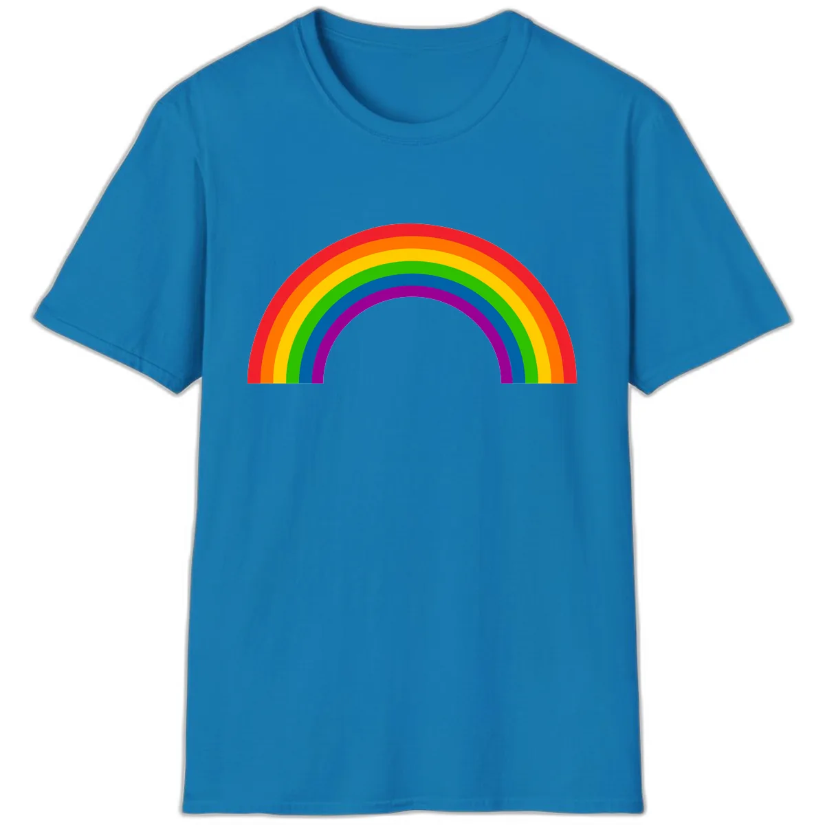 Classic Rainbow Pride Arc T-Shirt in Sapphire