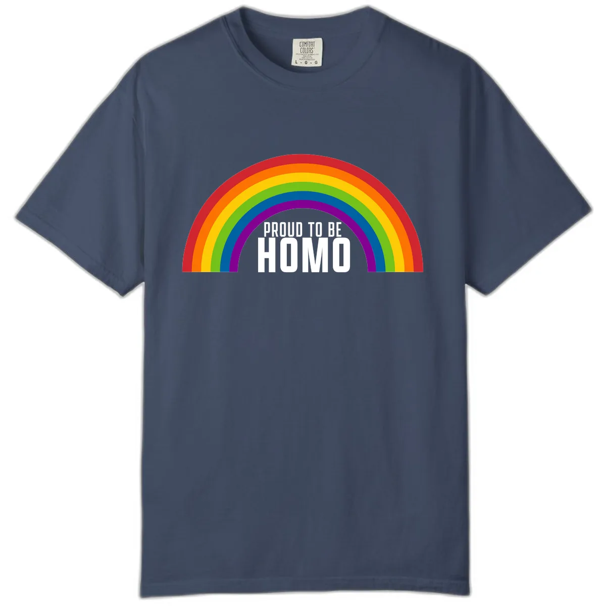 Proud To Be Homo Comfort Color in Midnight