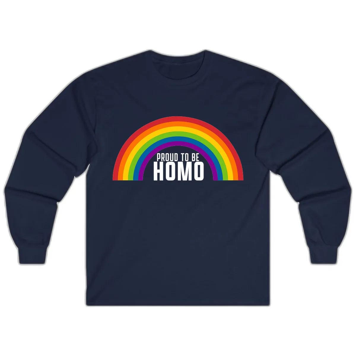 Proud To Be Homo Long Sleeve in Navy