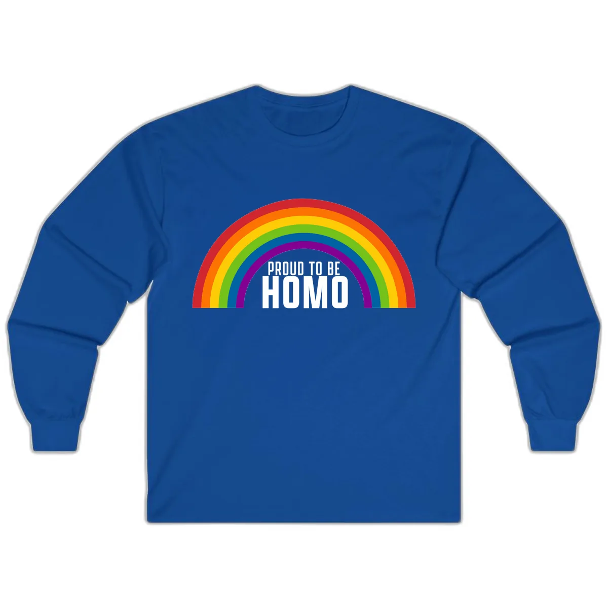 Proud To Be Homo Long Sleeve in Royal
