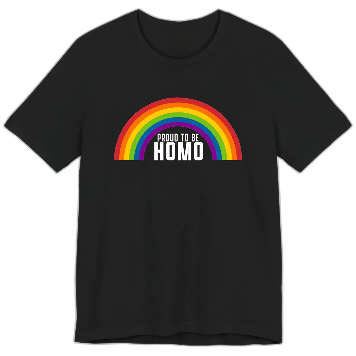 Proud To Be Homo Premium T-Shirt in Black
