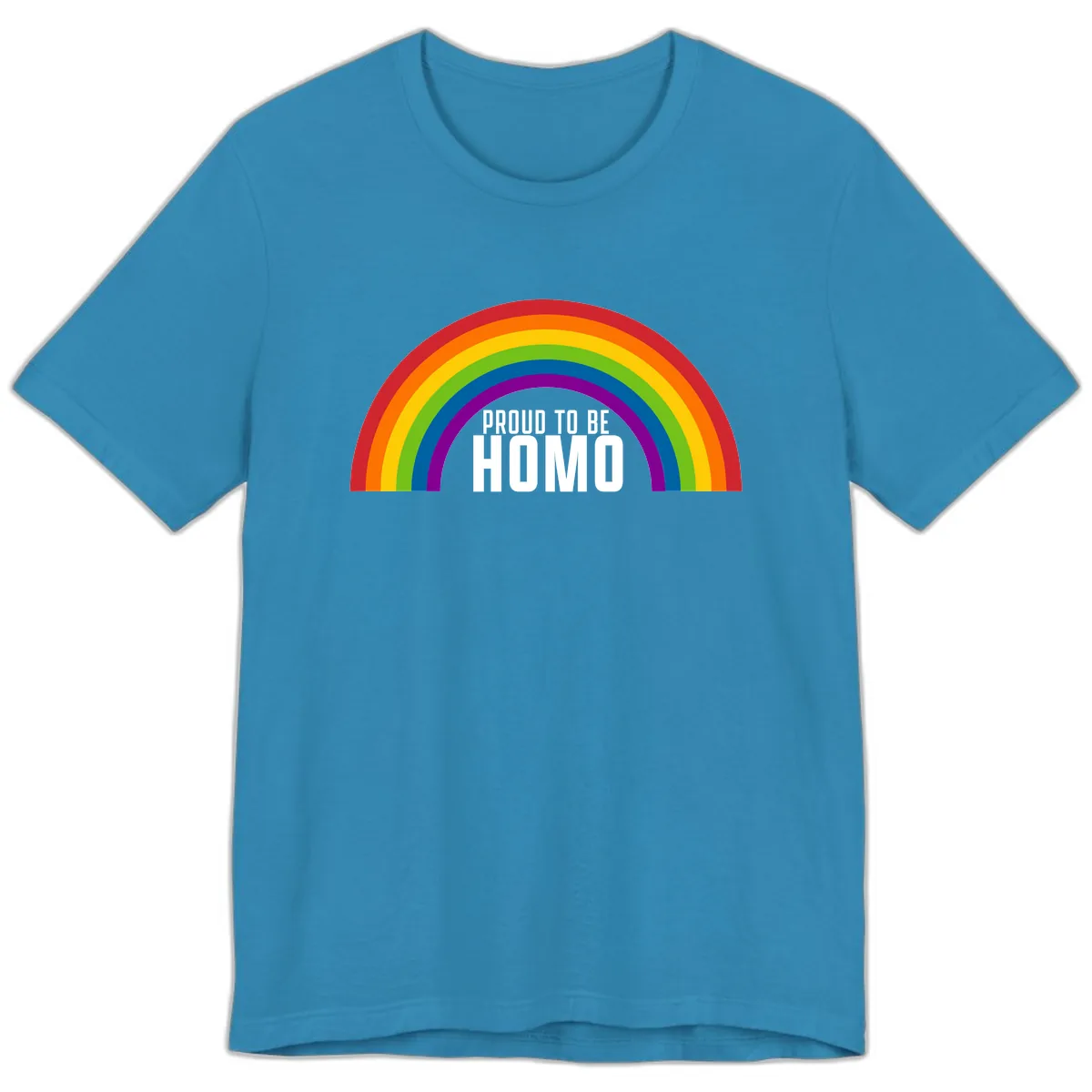 Proud To Be Homo Premium T-Shirt in Aqua