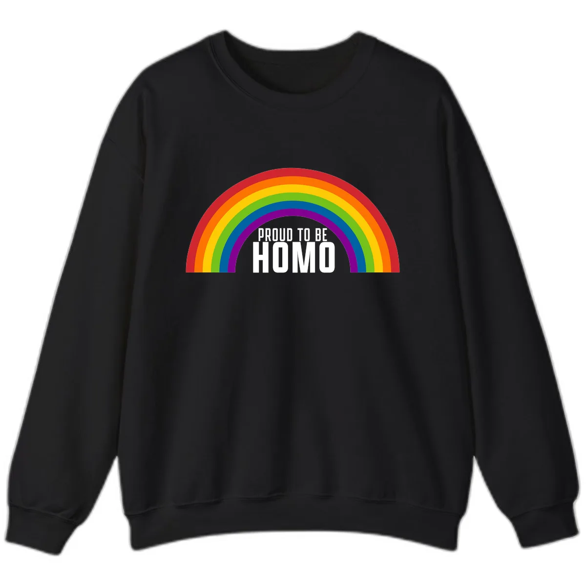 Proud To Be Homo Sweatshirt in Black
