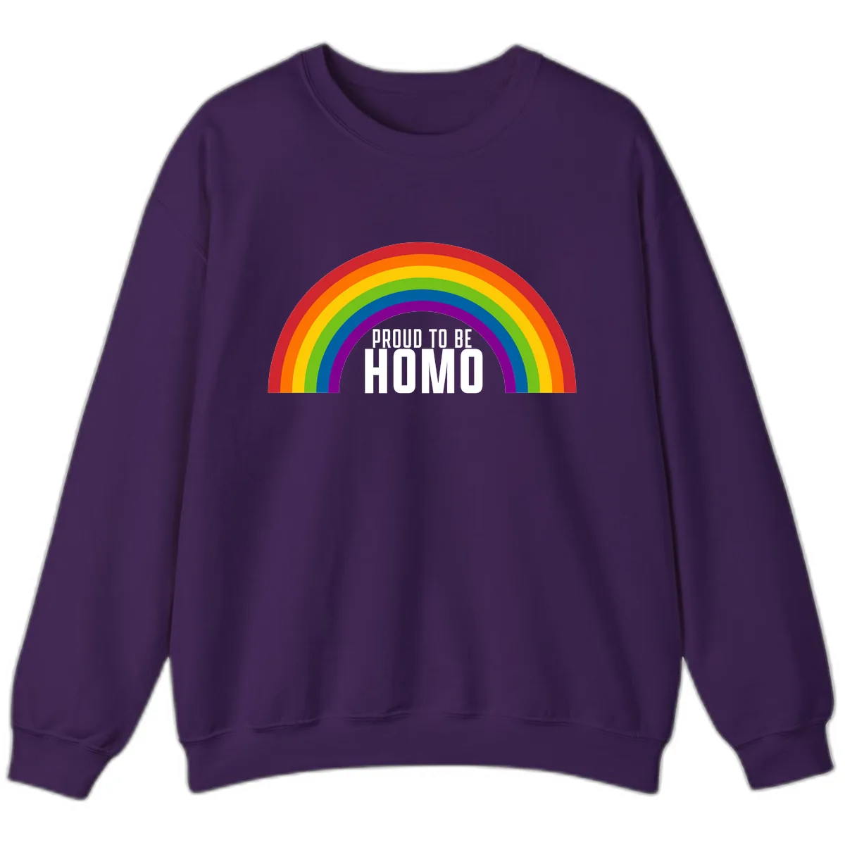 Proud To Be Homo Sweatshirt in Purple