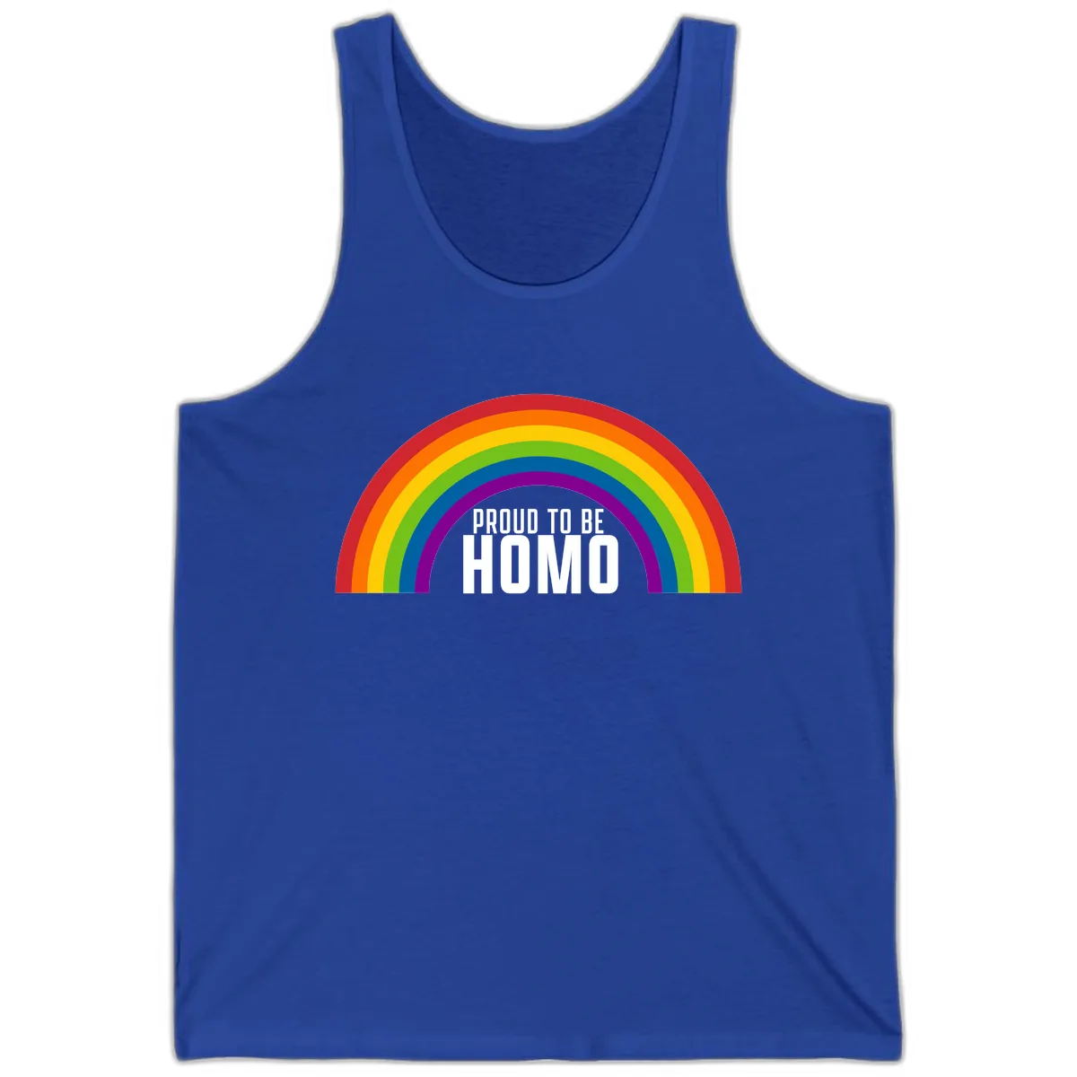 Proud To Be Homo Tank in True Royal