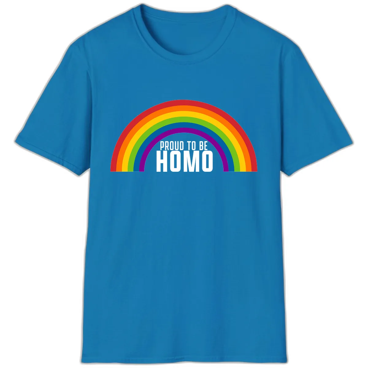 Proud To Be Homo T-Shirt in Sapphire