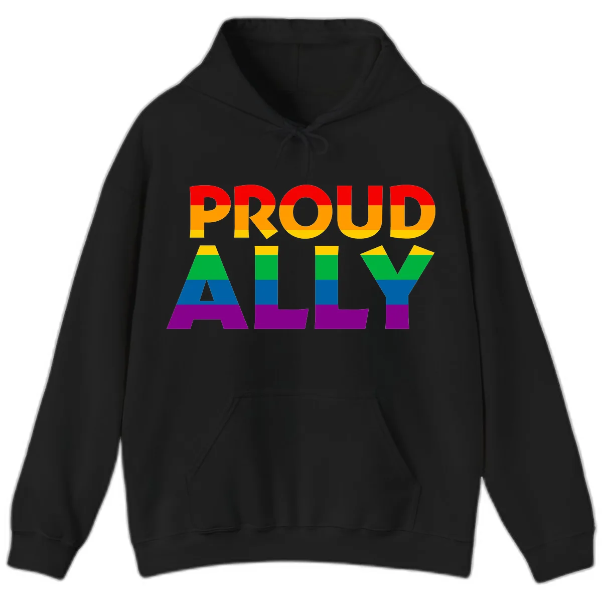 Proud Ally Hoodie in Black