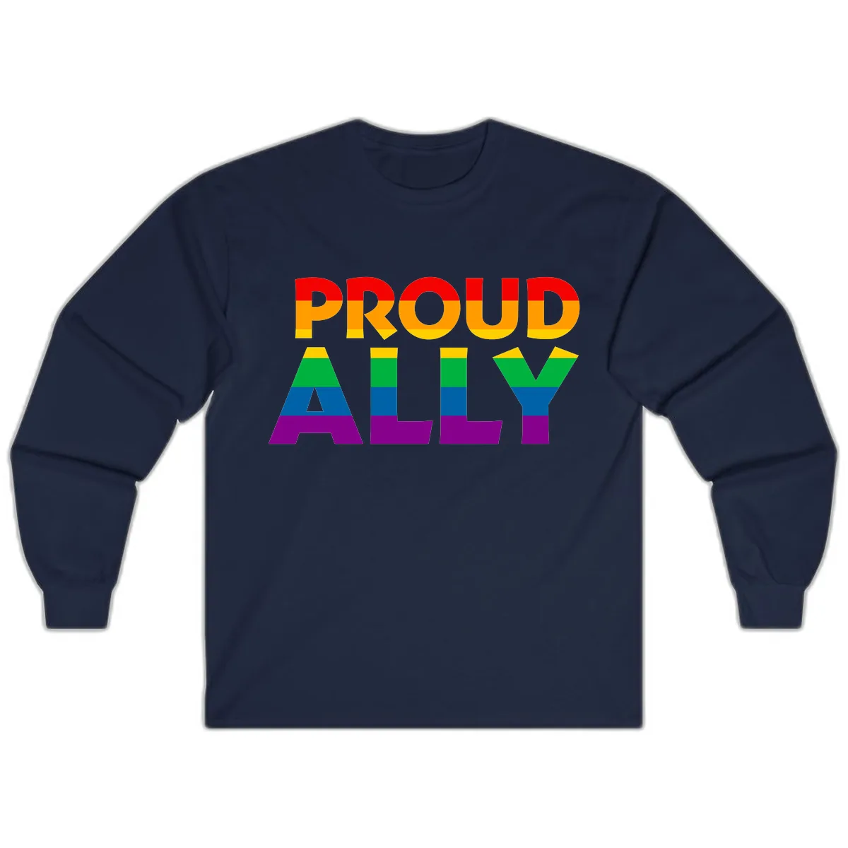 Proud Ally Long Sleeve in Navy