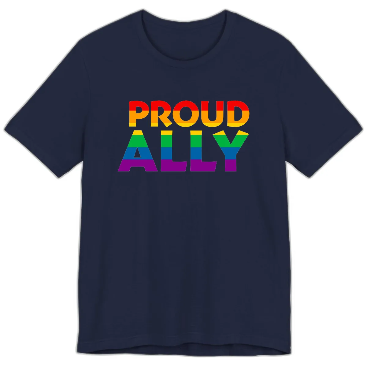 Proud Ally Premium T-Shirt in Navy