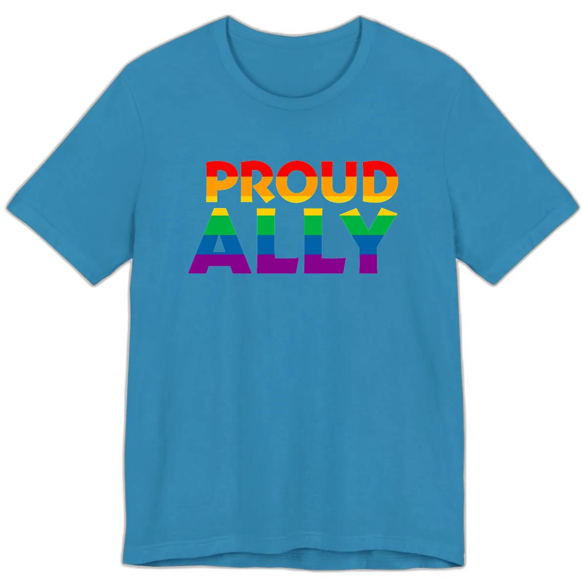 Proud Ally Premium T-Shirt in Aqua