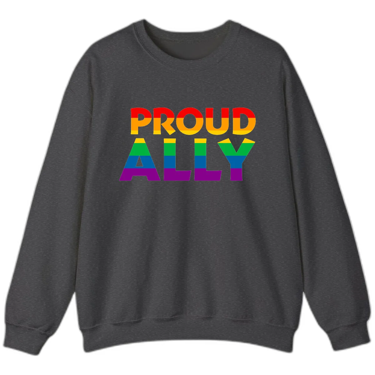 Proud Ally Sweatshirt in Dark Heather