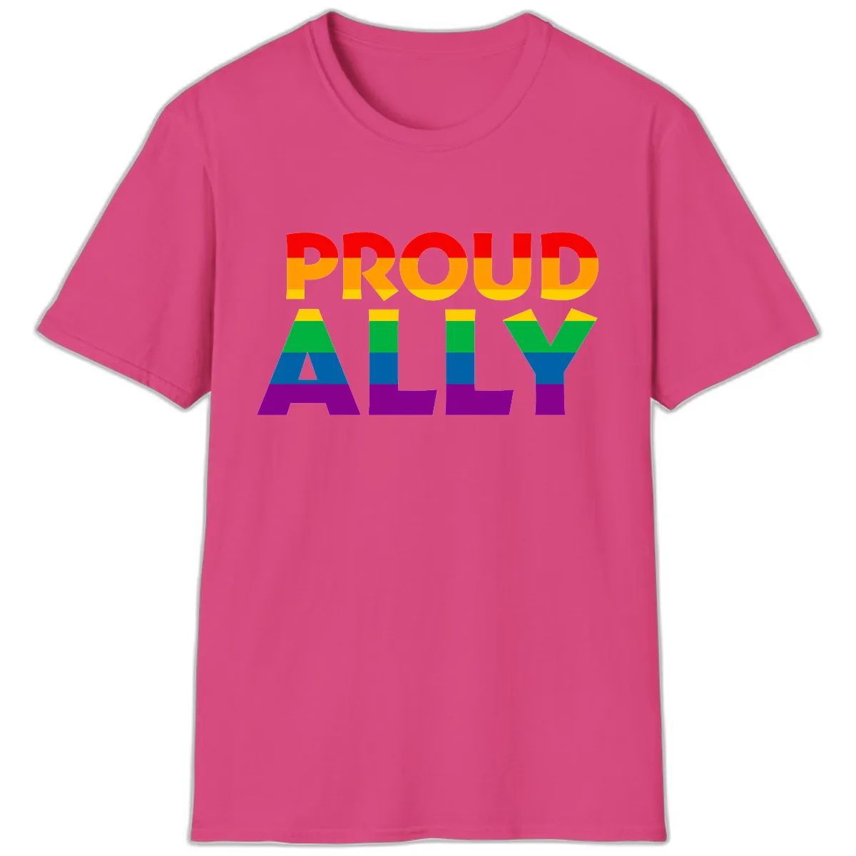 Proud Ally T-Shirt in Heliconia