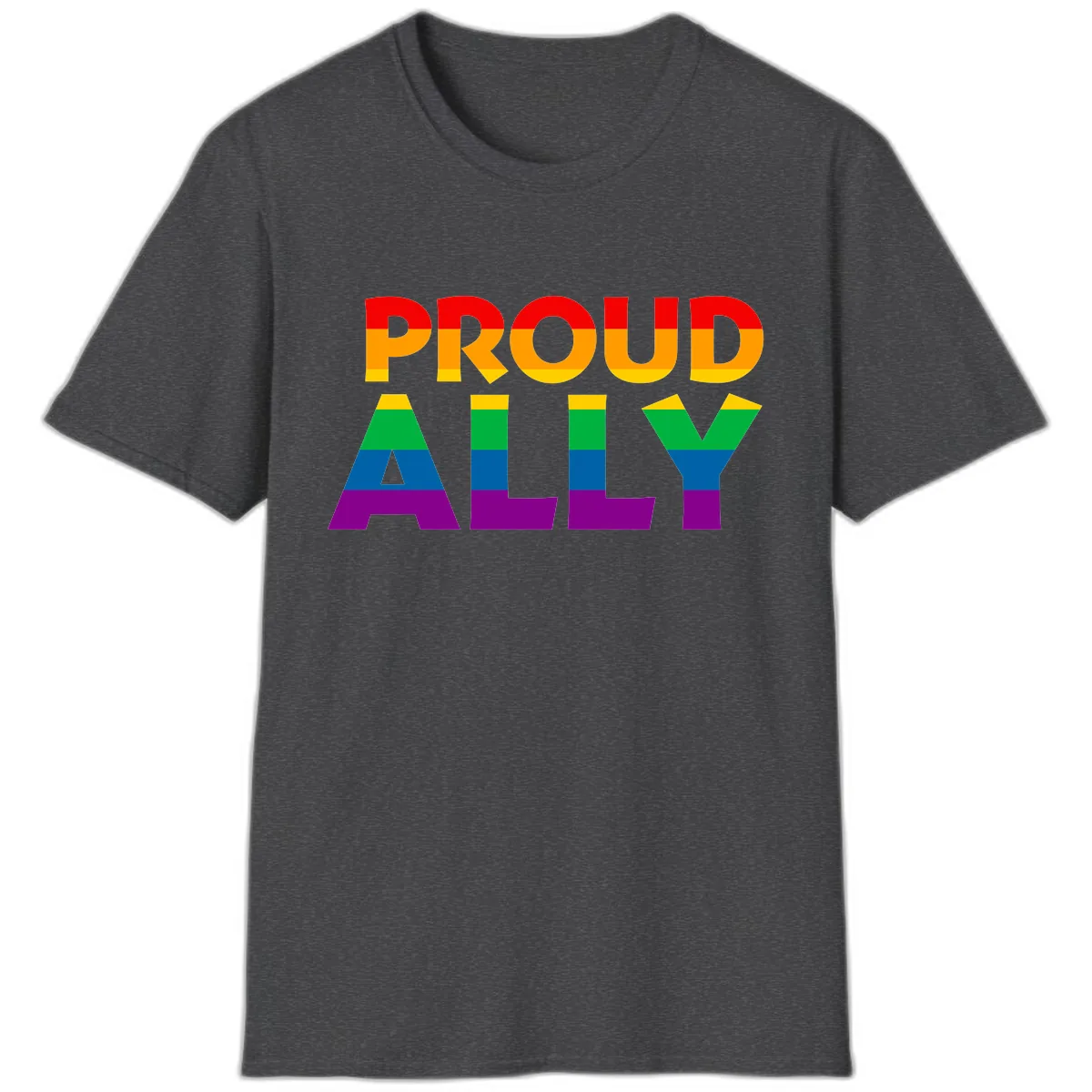 Proud Ally T-Shirt in Dark Heather