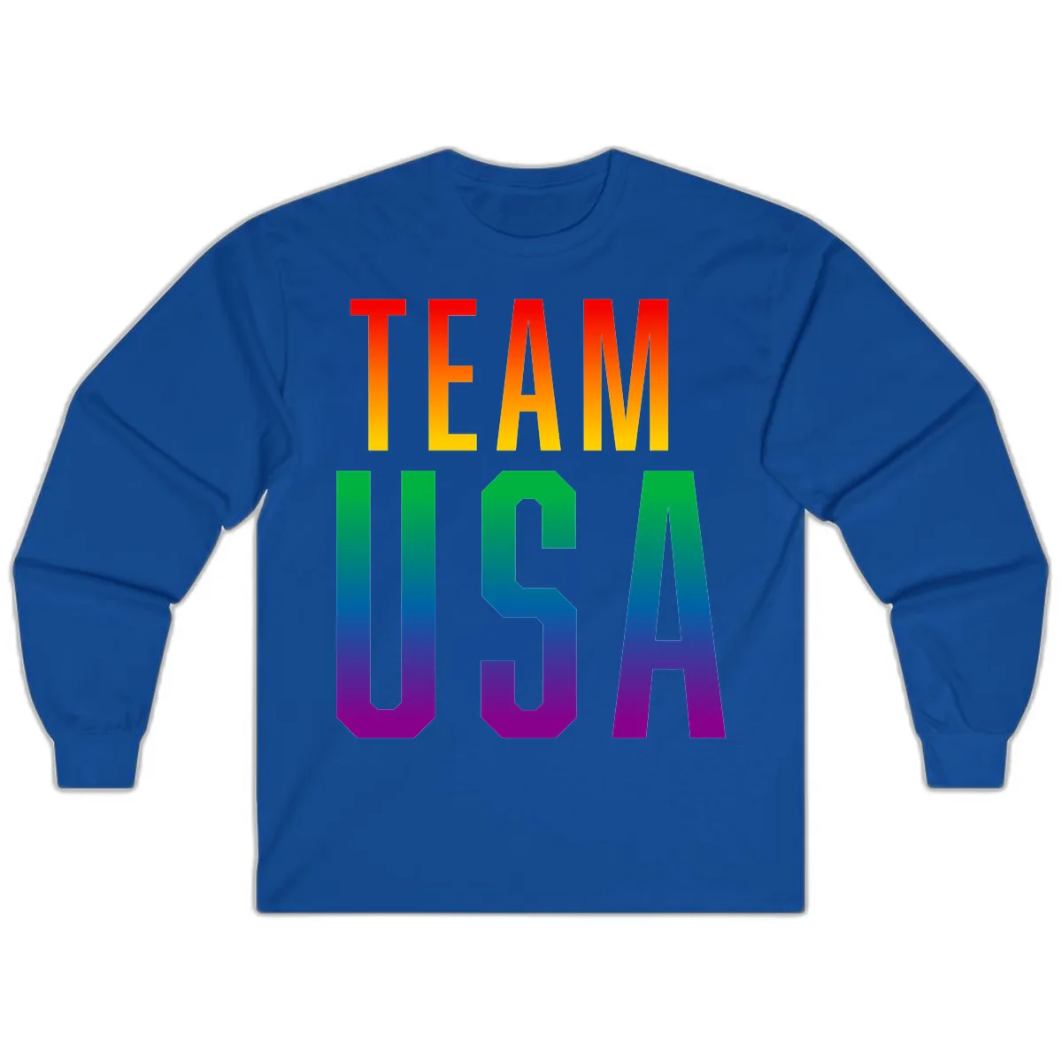 Team USA Rainbow Pride Long Sleeve in Royal