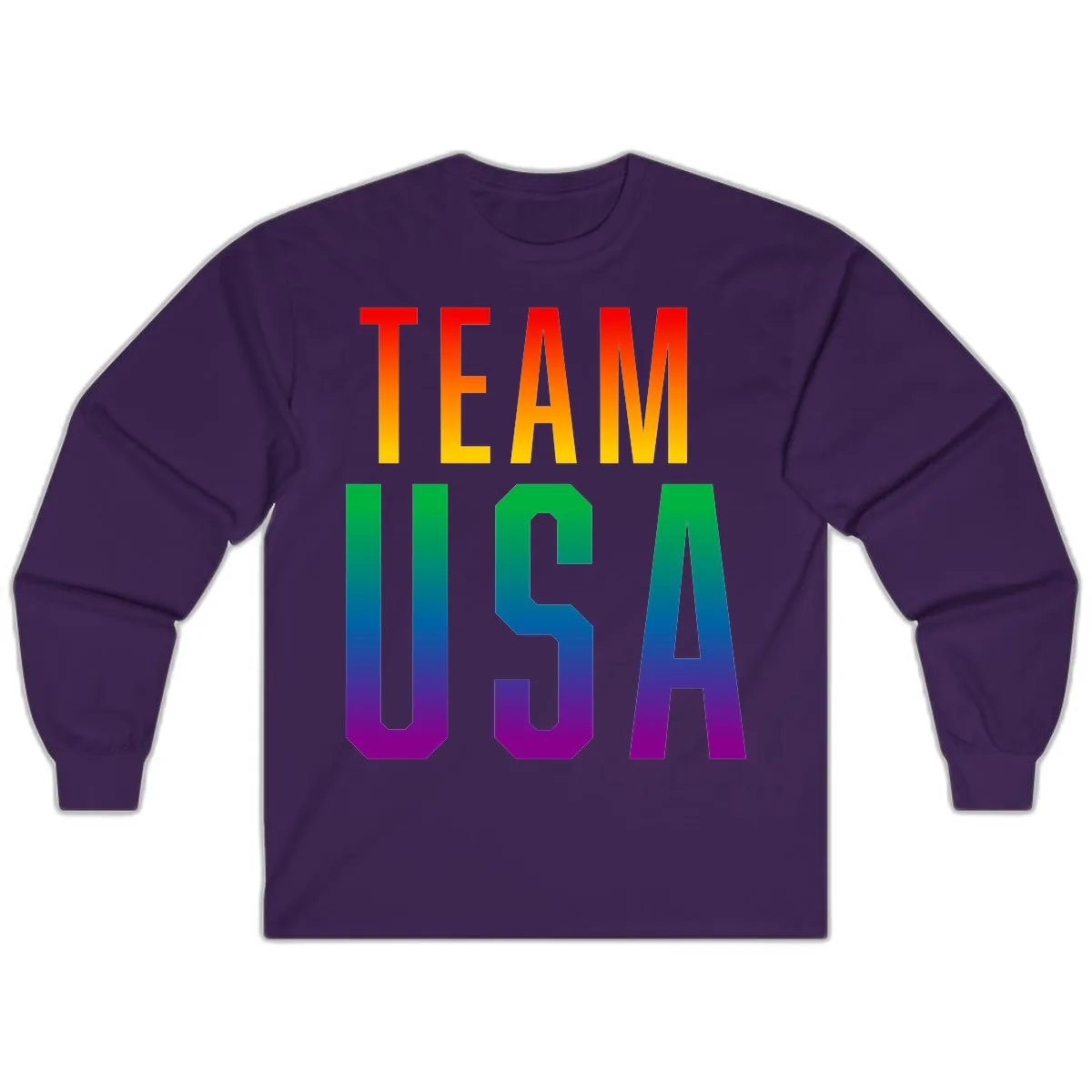 Team USA Rainbow Pride Long Sleeve in Purple