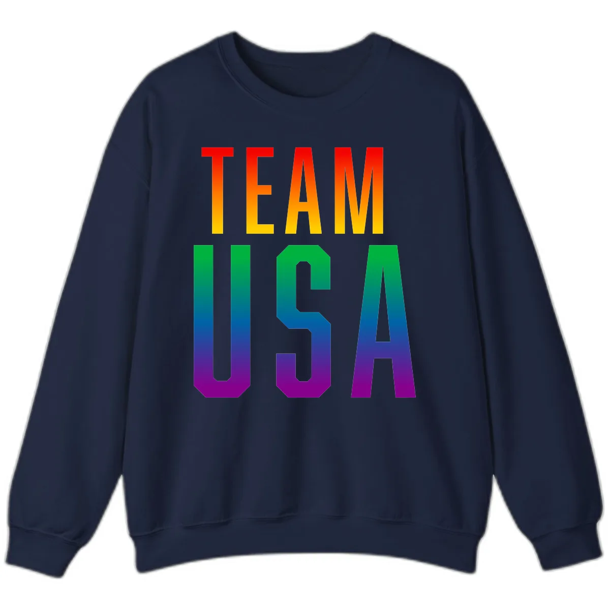 Team USA Rainbow Pride Sweatshirt in Navy