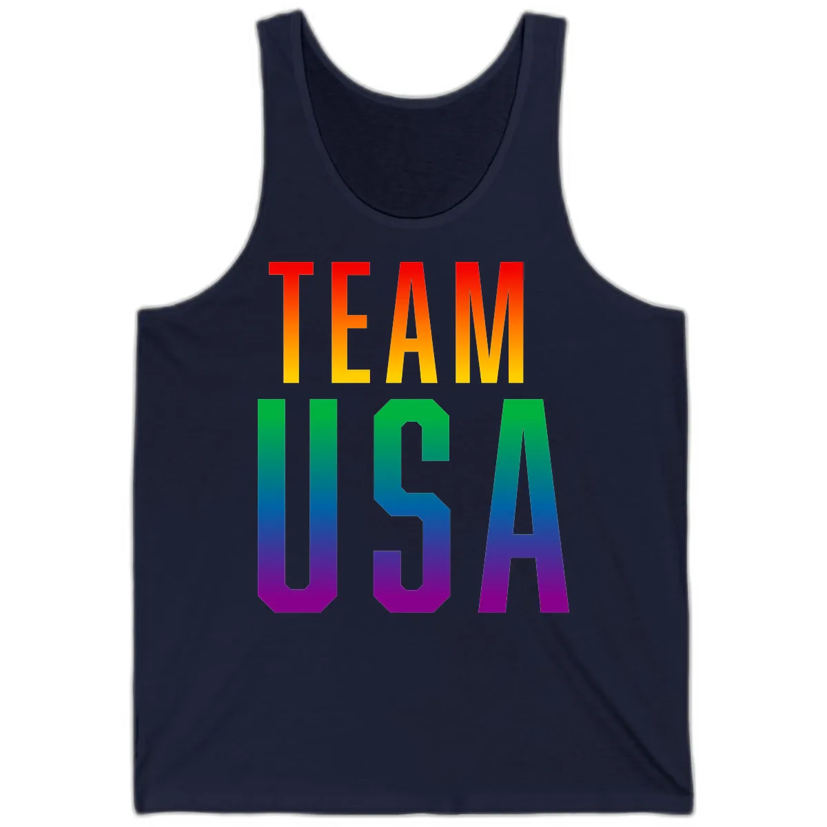 Team USA Rainbow Pride Tank in Navy