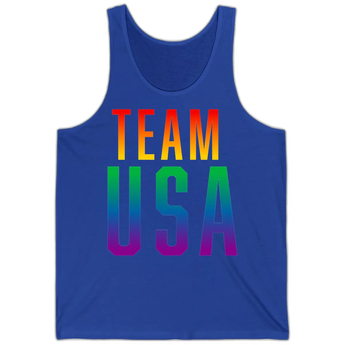 Team USA Rainbow Pride Tank in True Royal