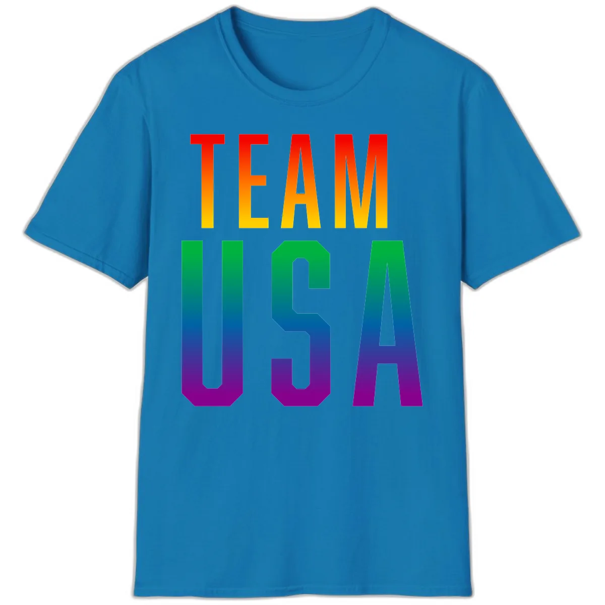 Team USA Rainbow Pride T-Shirt in Sapphire