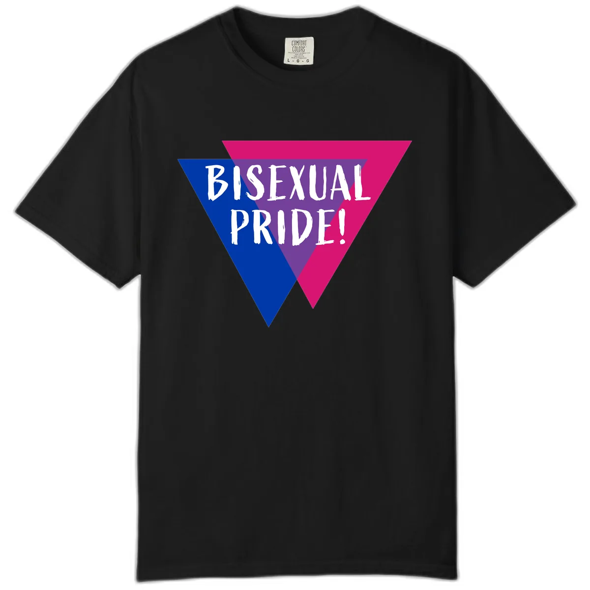 Bisexual Pride Comfort Color in Black