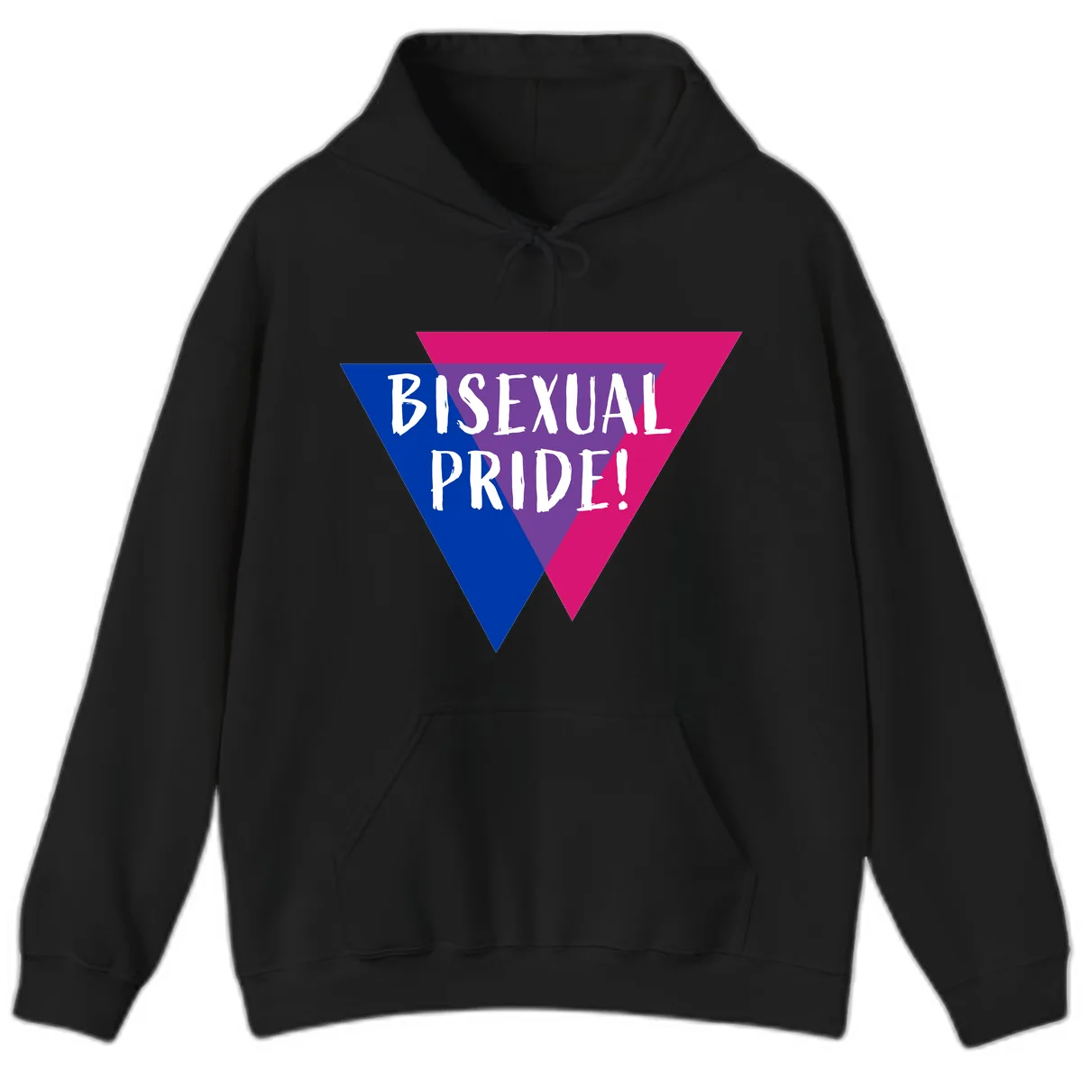 Bisexual Pride Hoodie in Black
