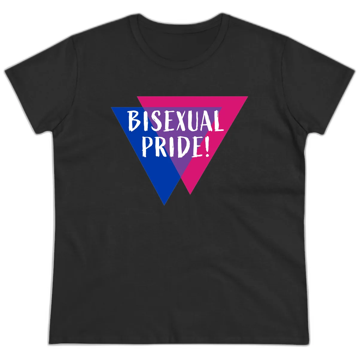 Bisexual Pride Ladies Tee in Black