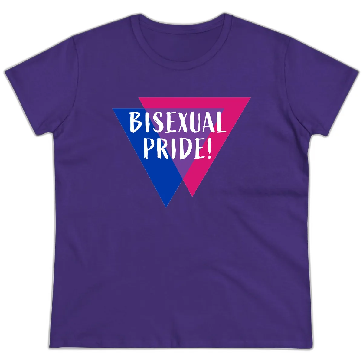 Bisexual Pride Ladies Tee in Purple