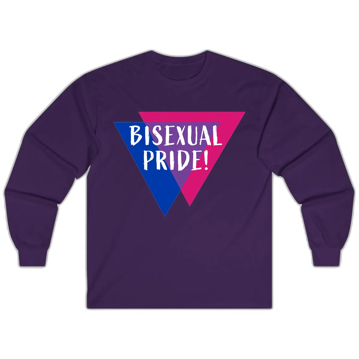 Bisexual Pride Long Sleeve in Purple