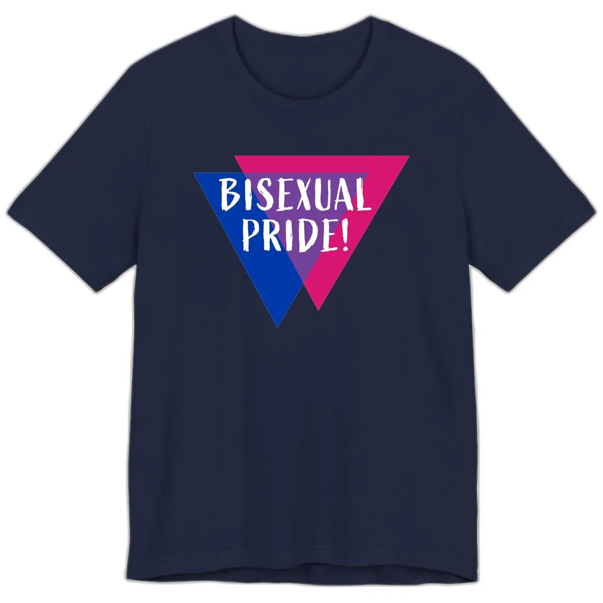 Bisexual Pride Premium T-Shirt in Navy