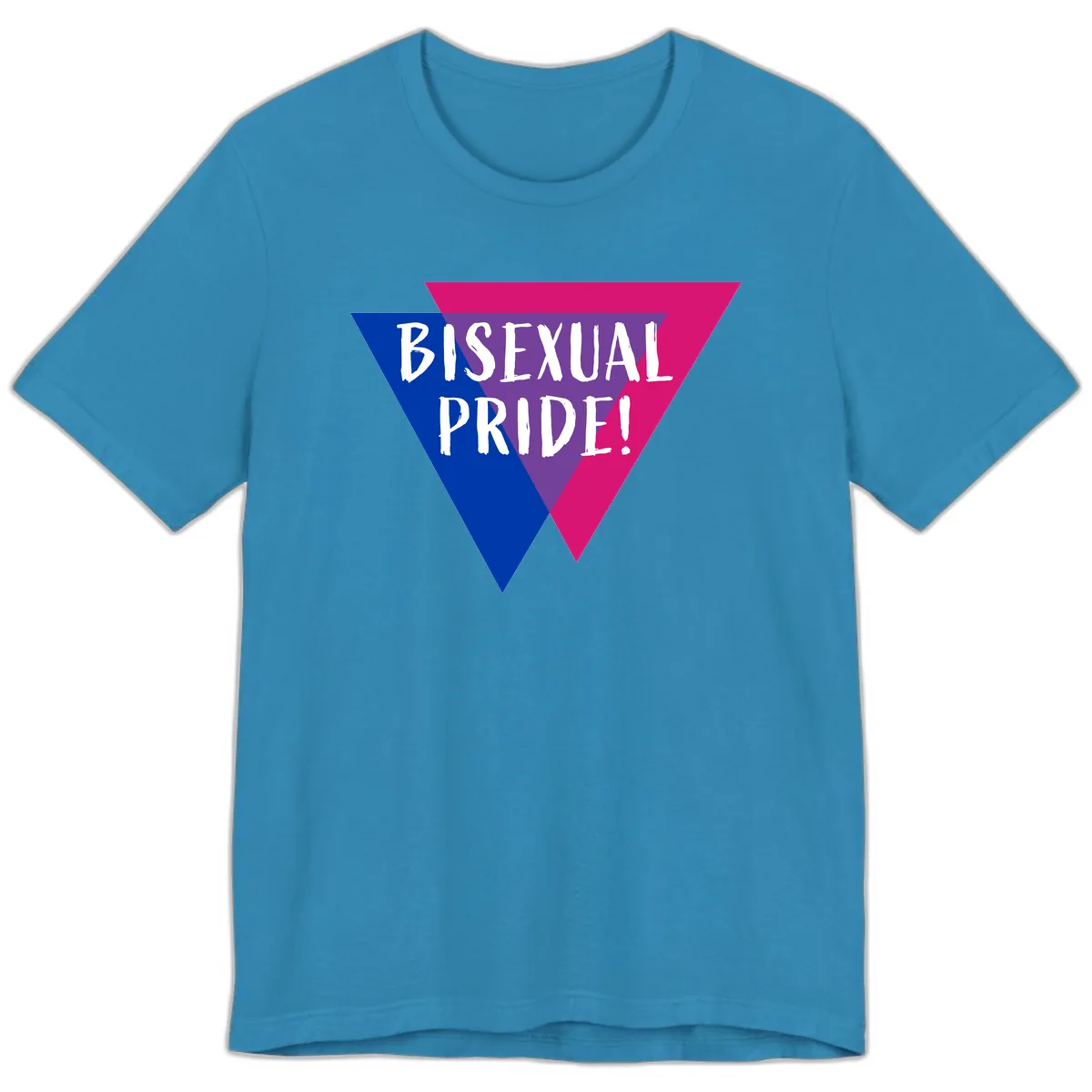 Bisexual Pride Premium T-Shirt in Aqua