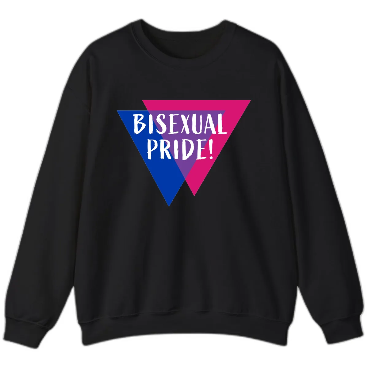Bisexual Pride Sweatshirt in Black