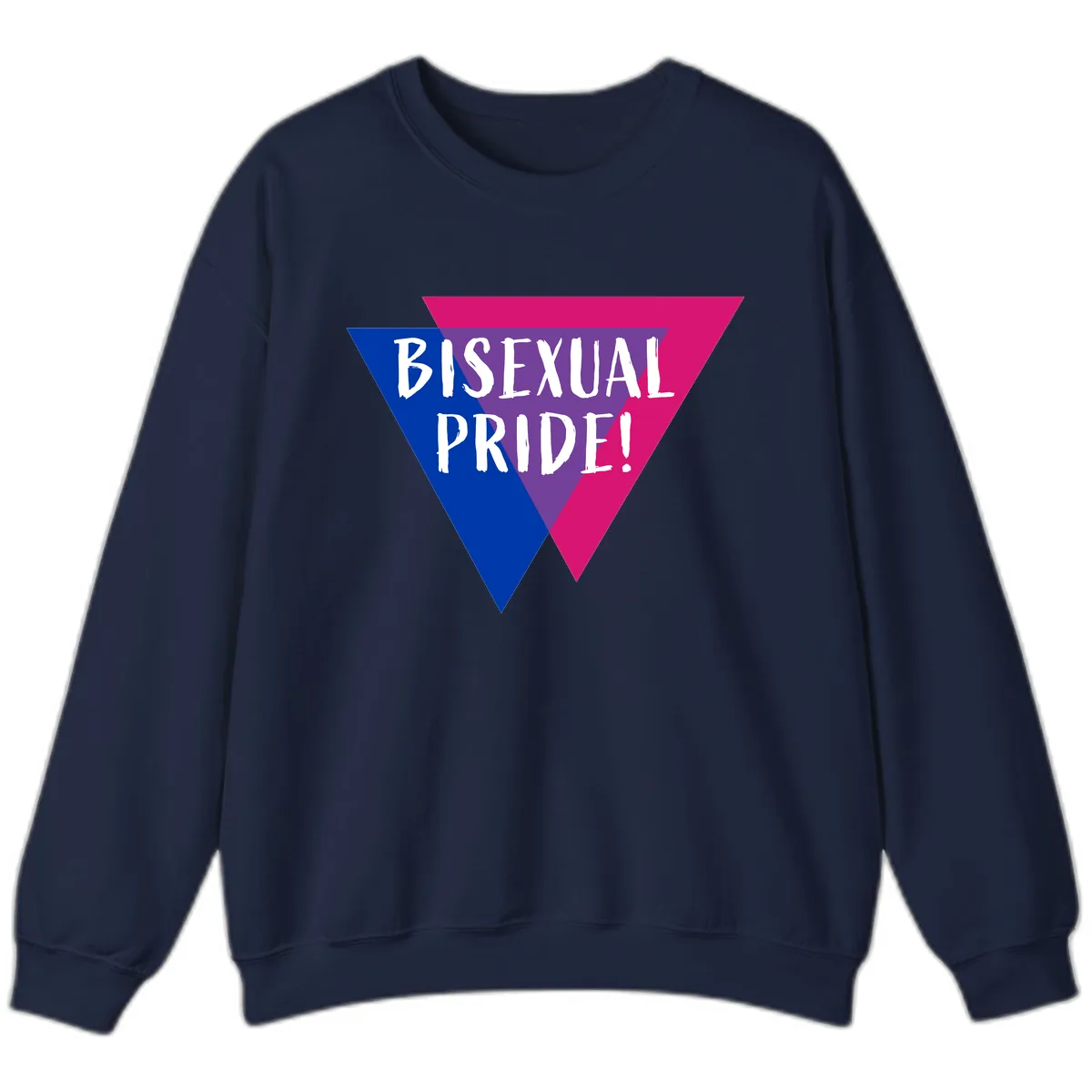 Bisexual Pride Sweatshirt in Navy
